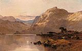 Alfred De Breanski Canvas Paintings - Crafnat, North Wales